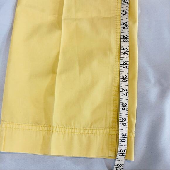 Gap Essential Classic Cut Straight Leg Yellow Khaki Trouser Slant Front Pockets - Picture 6 of 16